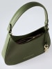 CXL by Christian Lacroix Leder-Schultertasche "Ambroise" in Khaki - (B)28 x (H)14 x (T)6 cm