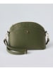 CXL by Christian Lacroix Leder-Umhängetasche "Malesherbes" in Khaki - (B)23 x (H)17 x (T)7 cm
