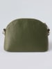 CXL by Christian Lacroix Leder-Umhängetasche "Malesherbes" in Khaki - (B)23 x (H)17 x (T)7 cm