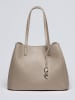 CXL by Christian Lacroix Leder-Schultertasche "Alesia" in Beige - (B)39 x (H)29 x (T)20 cm