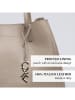 CXL by Christian Lacroix Leren schoudertas "Alesia" beige - (B)39 x (H)29 x (D)20 cm