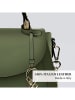 CXL by Christian Lacroix Leder-Henkeltasche "Haussmann" in Khaki - (B)23 x (H)20 x (T)11 cm