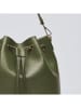 CXL by Christian Lacroix Leren schoudertas "Champs Elysé" kaki - (B)25 x (H)28 x (D)15 cm