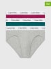 CALVIN KLEIN UNDERWEAR 3-delige set: slips grijs/petrol/fuchsia