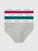 CALVIN KLEIN UNDERWEAR 3-delige set: slips grijs/petrol/fuchsia