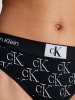 CALVIN KLEIN UNDERWEAR String zwart/wit