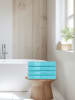 Good Morning 4-delige set: handdoeken turquoise