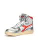 Diadora Leren sneakers wit/zilverkleurig/rood