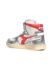 Diadora Leren sneakers wit/zilverkleurig/rood