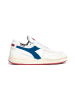 Diadora Leren sneakers wit/rood/blauw
