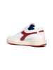 Diadora Leder-Sneakers in Weiß/ Rot/ Blau