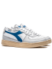 Diadora Skórzane sneakersy w kolorze szaro-niebiesko-białym