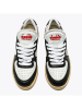 Diadora Leren sneakers wit/zwart/rood