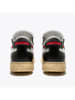 Diadora Skórzane sneakersy w kolorze biało-czarno-czerwonym
