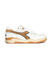 Diadora Leren sneakers wit/lichtbruin