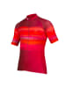 ENDURA Koszulka kolarska "Virtual Texture" w kolorze czerwonym