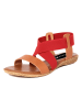 Studio 88 Skórzane sandały w kolorze czerwono-jasnobrązowym