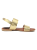 Studio 88 Leder-Sandalen in Gold