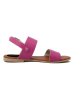 Studio 88 Skórzane sandały w kolorze różowym