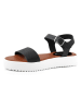 Studio 88 Skórzane sandały w kolorze czarnym na obcasie