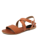 Studio 88 Leder-Sandalen in Hellbraun