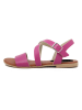 Studio 88 Skórzane sandały w kolorze różowym