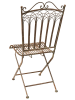 Novita Krzesło "Iron Line" w kolorze brązowym - 45 x 92 x 57 cm