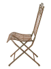 Novita Krzesło "Iron Line" w kolorze brązowym - 45 x 92 x 57 cm