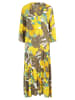 Betty Barclay Kleid in Khaki/ Gelb