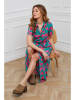 Joséfine Kleid "Niki" in Türkis/ Pink