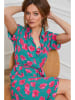 Joséfine Kleid "Niki" in Türkis/ Pink