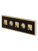 Scandinavia Concept Wandkapstok "Icon" eikenkleurig/zwart - (B)54,2 x (H)16 x (D)2 cm