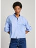 Pepe Jeans Bluse in Hellblau/ Weiß