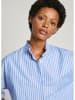 Pepe Jeans Bluse in Hellblau/ Weiß