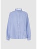 Pepe Jeans Bluse in Hellblau/ Weiß