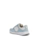 Geox Leder-Sneakers "Bulmya" in Weiß/ Hellblau/ Silber