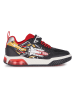 Geox Sneakers "Lights - Inek" in Schwarz/ Rot