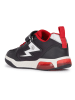 Geox Sneakers "Lights - Inek" zwart/rood