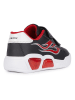 Geox Sneakers "Lights - Illuminus" in Schwarz/ Rot