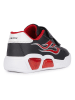 Geox Sneakers "Lights - Illuminus" zwart/rood