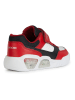 Geox Sneakers "Lights - Illuminus" in Rot/ Schwarz