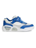 Geox Sneakersy "Lights - Illuminus" w kolorze srebrno-niebieskim