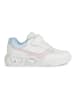 Geox Sneakers "Lights - Illuminus" wit/lichtblauw/lichtroze