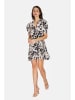 ASSUILI Kleid in Creme/ Schwarz