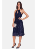 ASSUILI Paillettenkleid in Dunkelblau