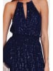 ASSUILI Paillettenjurk donkerblauw