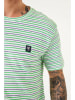 Garcia Koszulka w kolorze zielono-granatowo-białym