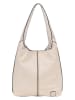 FREDs BRUDER Leder-Schultertasche in Creme - (B)40 x (H)33 x (T)10 cm
