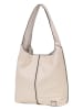 FREDs BRUDER Leder-Schultertasche in Creme - (B)40 x (H)33 x (T)10 cm
