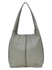 FREDs BRUDER Leder-Schultertasche in Grau - (B)40 x (H)33 x (T)10 cm